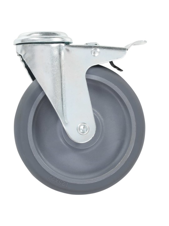 Rullapyörät pultinrei´illä 12 kpl 125 mm