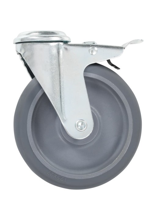 Rullapyörät pultinrei´illä 24 kpl 125 mm