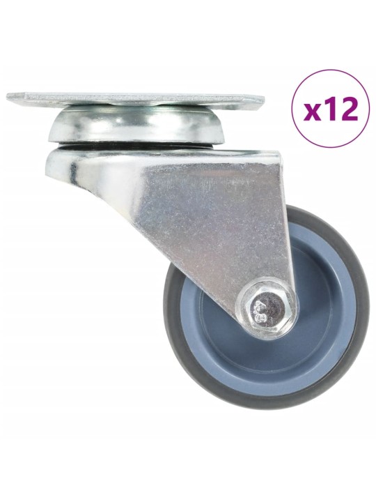 Kaksirenkaiset rullapyörät 12 kpl 50 mm