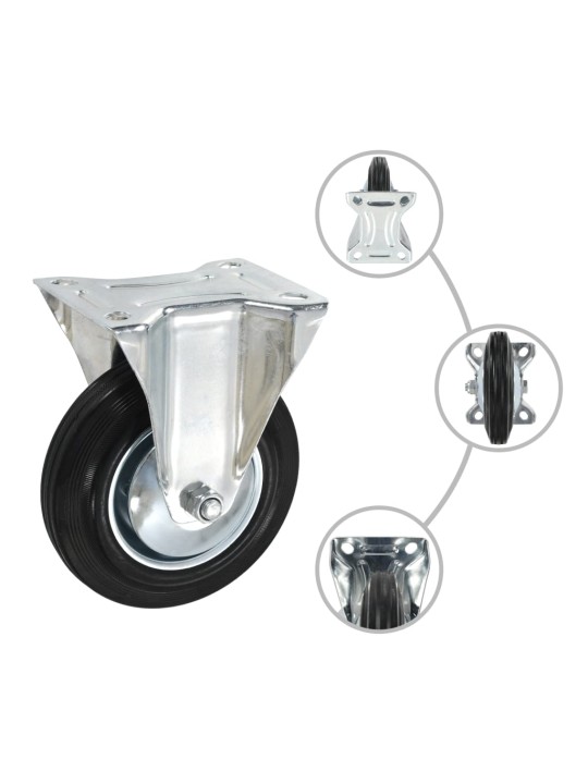 Rullapyörät kiinteät 32 kpl 160 mm