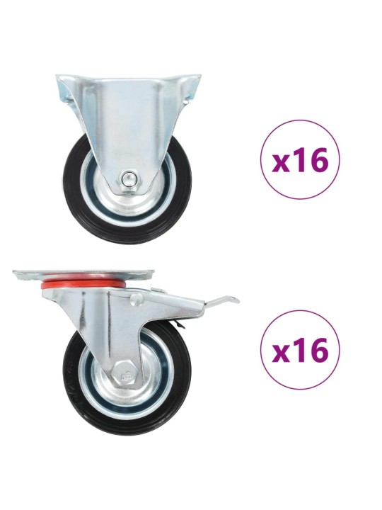 32 kpl Pyörät 75 mm