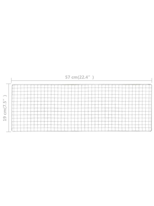 Kannettava retkigrilli teräs 60x22,5x33 cm