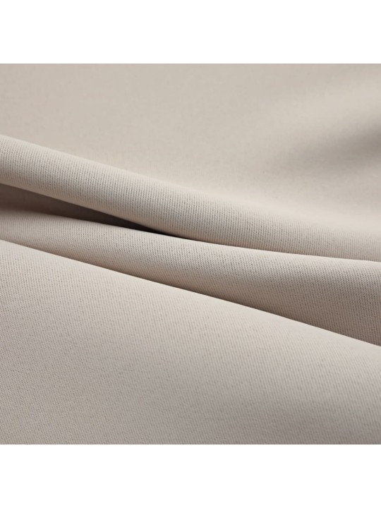 Pimennysverhot metallirenkailla 2 kpl beige 140x225 cm