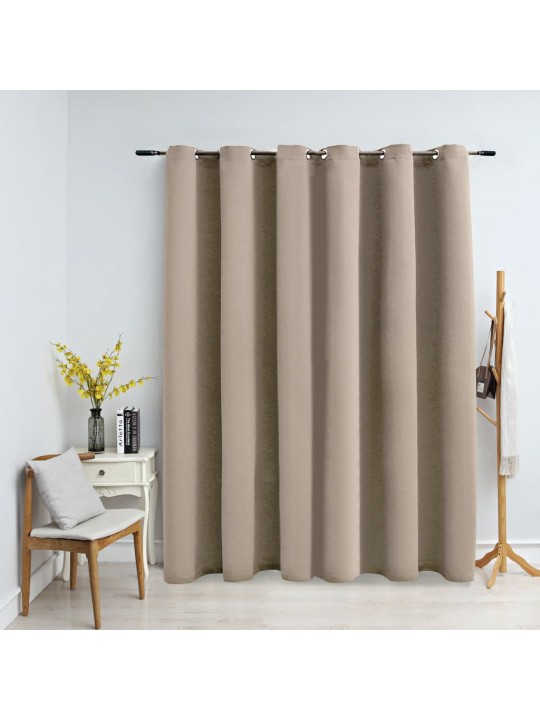 Pimennysverho metallirenkailla beige 290x245 cm