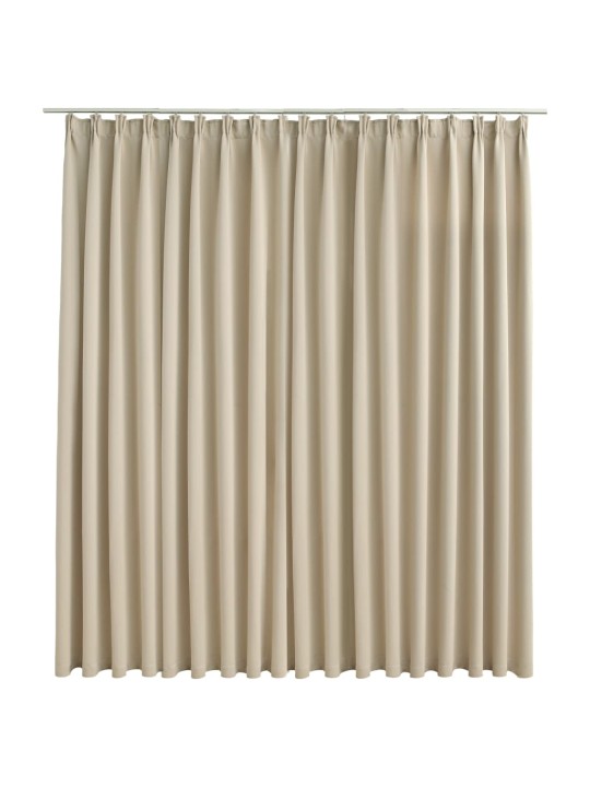 Pimennysverho koukuilla beige 290x245 cm