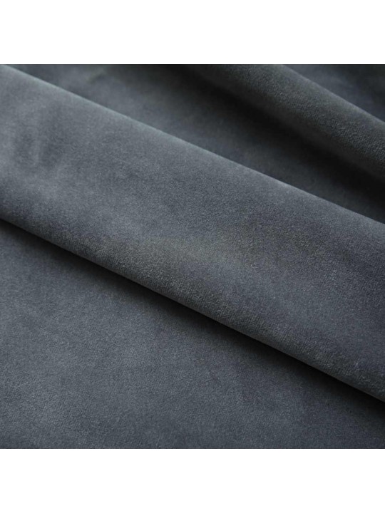 Pimennysverhot koukuilla 2 kpl sametti antrasiitti 140x175 cm