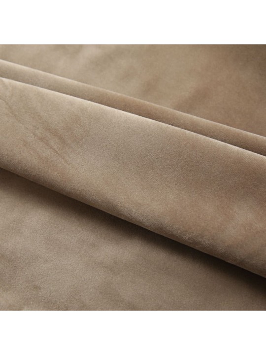 Pimennysverhot koukuilla 2 kpl sametti beige 140x175 cm