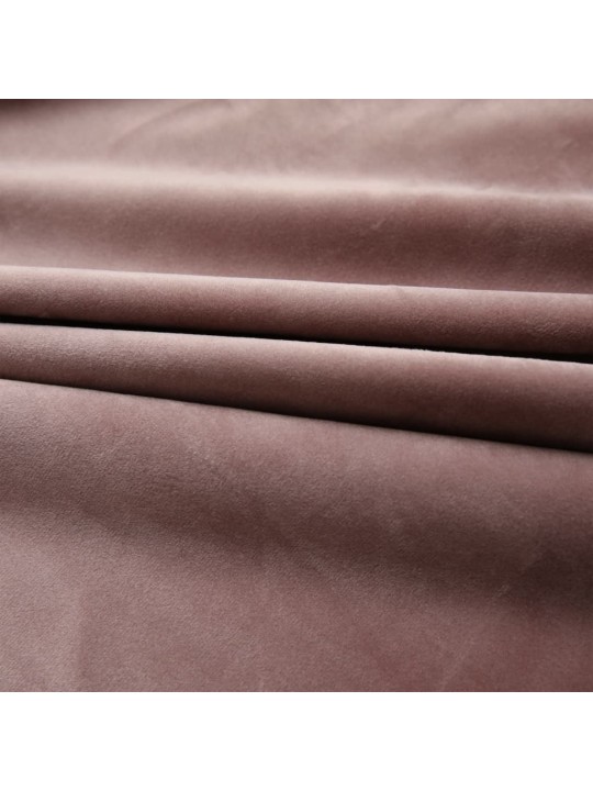 Pimennysverhot koukuilla 2 kpl sametti pinkki 140x245 cm