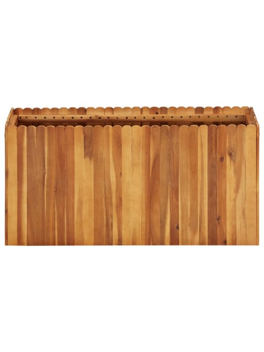 Puutarhan korotettu kukkalaatikko 100x30x50cm täysi akaasiapuu