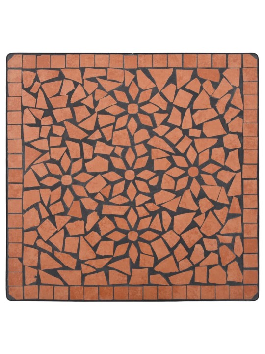 Mosaiikkibistropöytä terrakotta 60 cm keramiikka