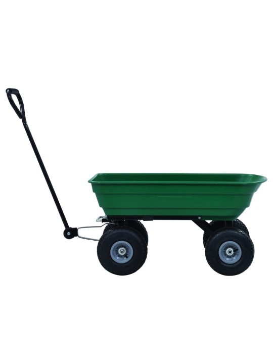 Puutarhan kippikärry 300 kg 75 l vihreä