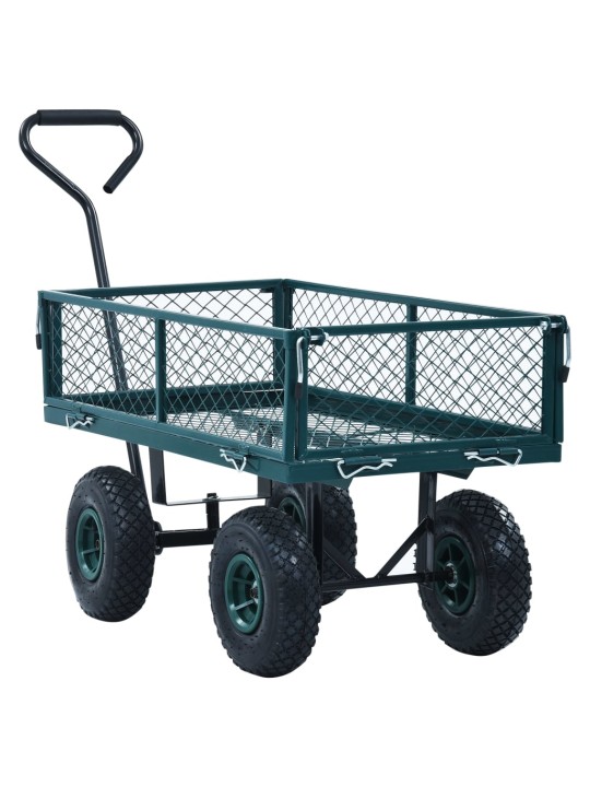 Puutarhan vetokärry vihreä 250 kg