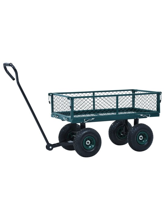 Puutarhan vetokärry vihreä 250 kg