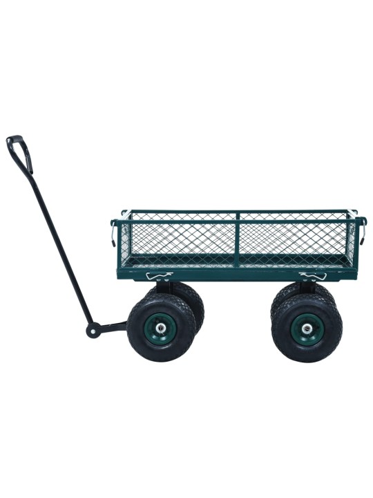 Puutarhan vetokärry vihreä 250 kg
