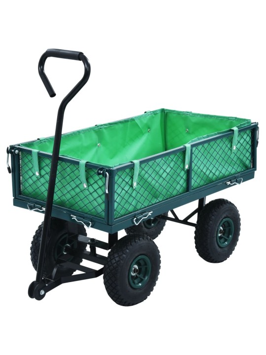 Puutarhan vetokärry vihreä 250 kg