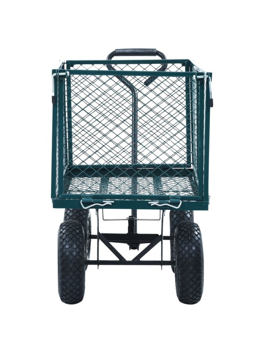 Puutarhan vetokärry vihreä 350 kg