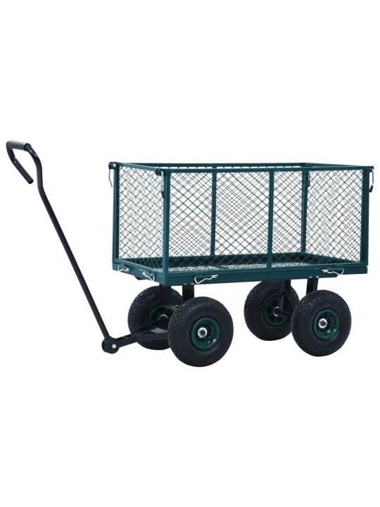 Puutarhan vetokärry vihreä 350 kg