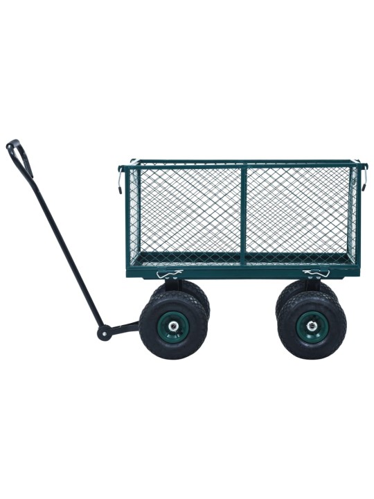 Puutarhan vetokärry vihreä 350 kg