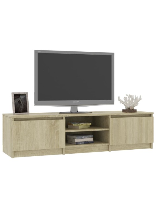 TV-taso Sonoma-tammi 140x40x35,5 cm lastulevy