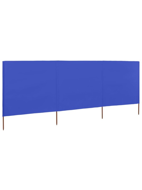 Tuulensuojakangas 3 paneelilla 400x80 cm taivaansininen