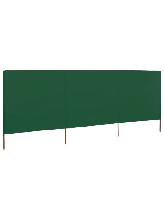 Tuulensuojakangas 3 paneelilla 400x160 cm vihreä