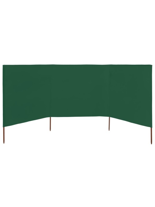 Tuulensuojakangas 3 paneelilla 400x160 cm vihreä