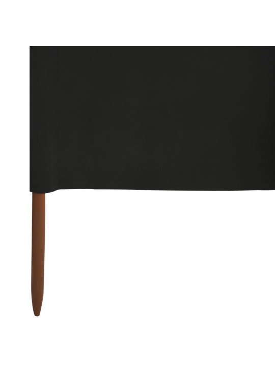 Tuulensuojakangas 3 paneelilla 400x160 cm musta