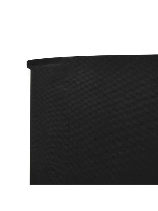 Tuulensuojakangas 5 paneelilla 600x120 cm musta