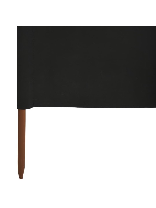 Tuulensuojakangas 5 paneelilla 600x120 cm musta