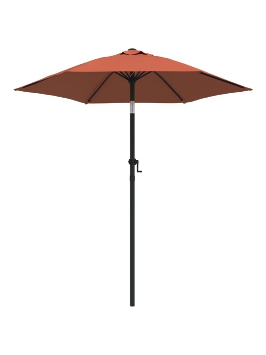 Aurinkovarjo terrakotta 200x224 cm alumiini