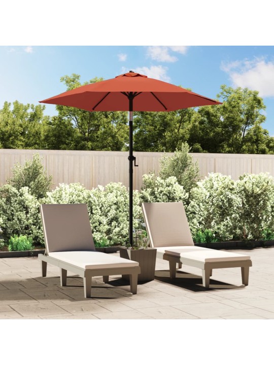 Aurinkovarjo terrakotta 200x224 cm alumiini
