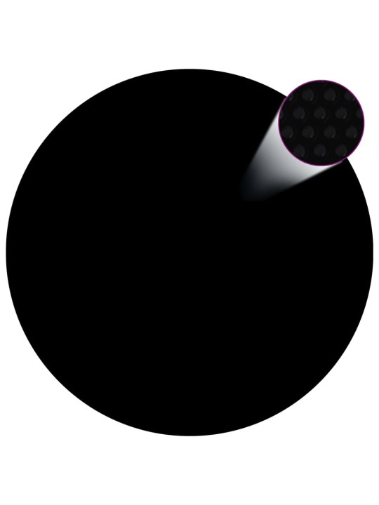 Uima-altaan suoja musta 300 cm pe