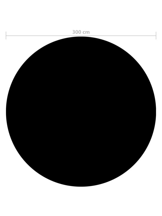 Uima-altaan suoja musta 300 cm pe