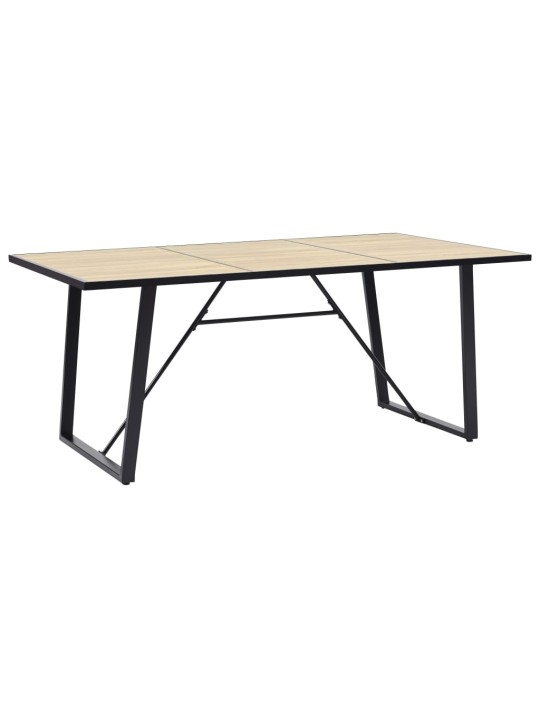 Ruokapöytä tammi 200x100x75 cm mdf