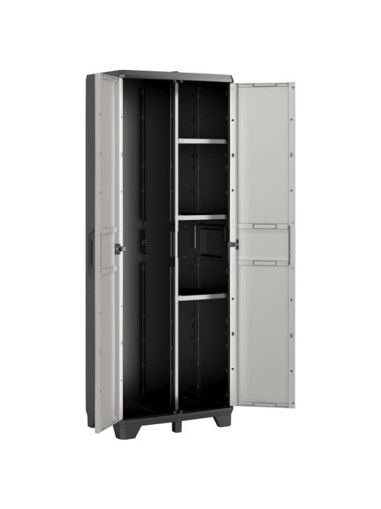 Keter monitoiminen varastokaappi gear musta ja harmaa 182 cm