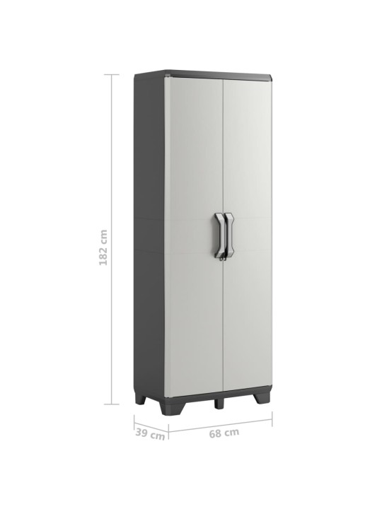 Keter monitoiminen varastokaappi gear musta ja harmaa 182 cm