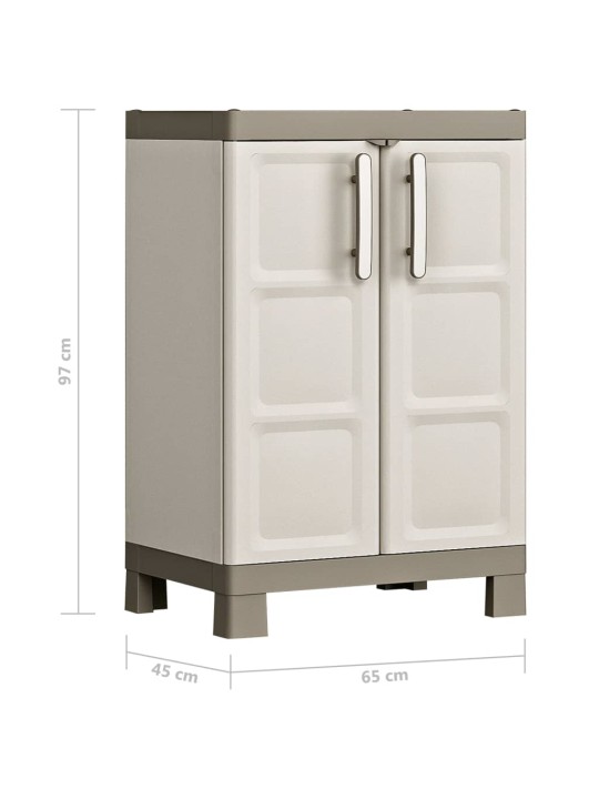 Keter matala varastokaappi hyllyillä excellence beige ja taupe 97 cm