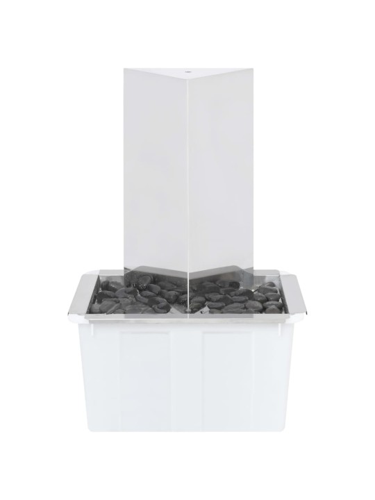 Puutarhan suihkulähde led:llä ruostumaton teräs 76 cm kolmio
