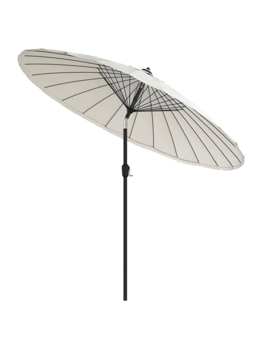Aurinkovarjo alumiinitanko 270 cm hiekanvalkoinen