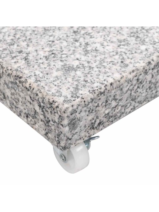 Aurinkovarjon alusta graniitti 30 kg neliömäinen harmaa