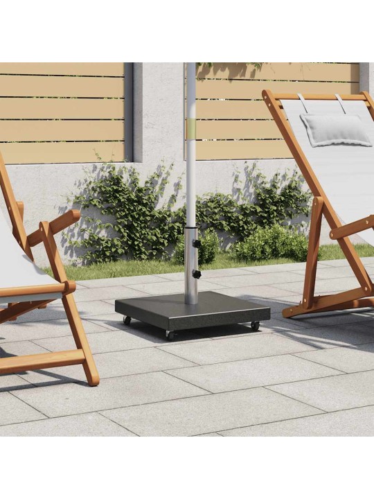 Aurinkovarjon alusta graniitti 30 kg neliömäinen musta