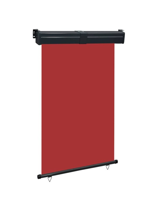 Parvekkeen sivumarkiisi 125x250 cm punainen