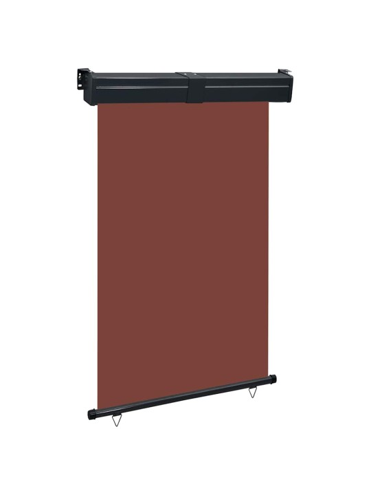 Parvekkeen sivumarkiisi 125x250 cm ruskea