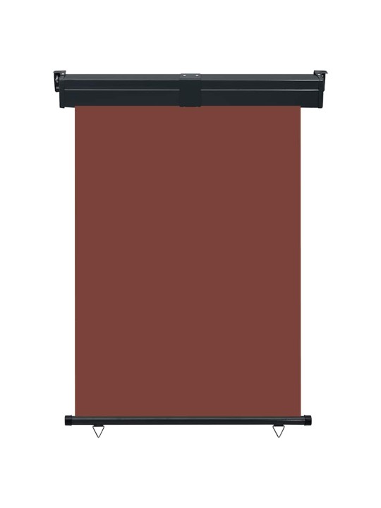 Parvekkeen sivumarkiisi 125x250 cm ruskea