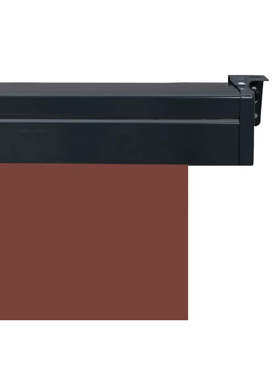 Parvekkeen sivumarkiisi 125x250 cm ruskea