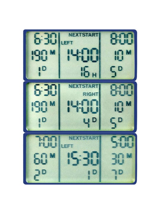 Automaattinen digitaalinen vesiajastin kahdella poistoaukolla