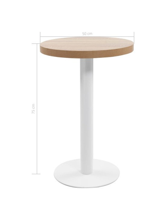 Bistropöytä vaaleanruskea 50 cm MDF