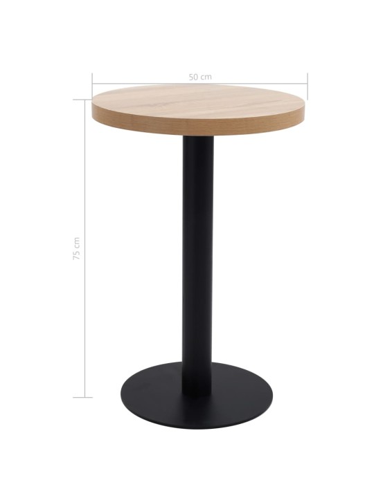 Bistropöytä vaaleanruskea 50 cm MDF