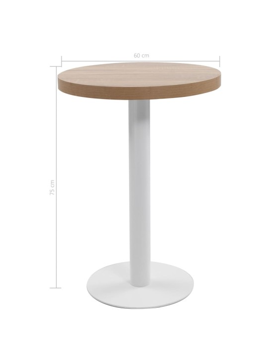 Bistropöytä vaaleanruskea 60 cm MDF