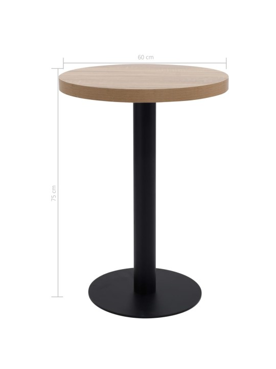 Bistropöytä vaaleanruskea 60 cm MDF